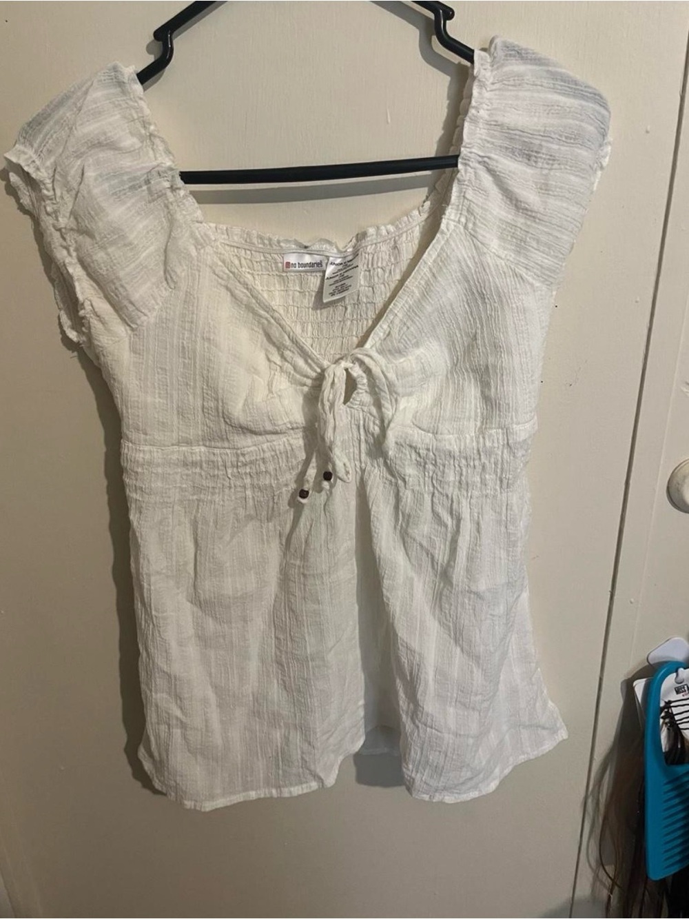 Y2K No boundaries ruffle babydoll top